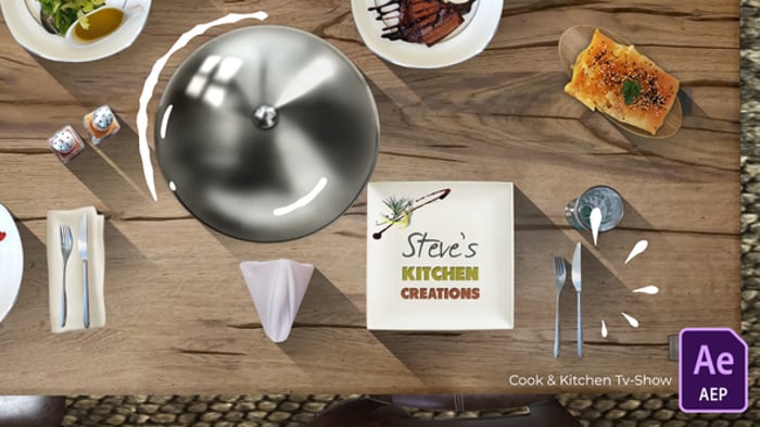 Dynamic Culinary Broadcast Package with Animated Recipes, Broadcast ...