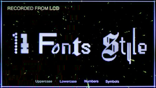 Pixel Screen / Fonts Bundle