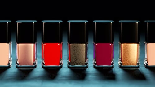 Elegant Nail Polish Bottles Rotating Loop for Cosmetics