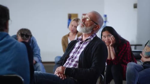 Support Group Meeting Talking and Listening