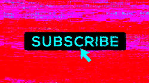 Subscribe Glitch Transition