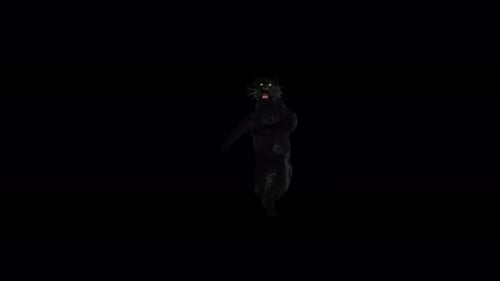 Realistic Dancing Black Panther 3D Animation