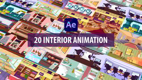 Interior Background Scenes - After Effects