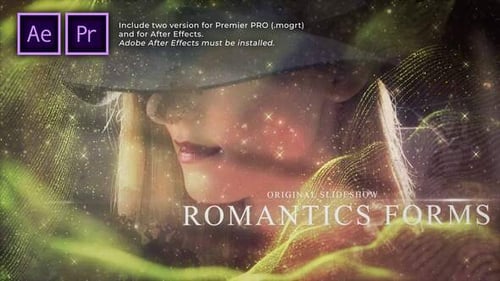 Romantic Forms Particles Slideshow
