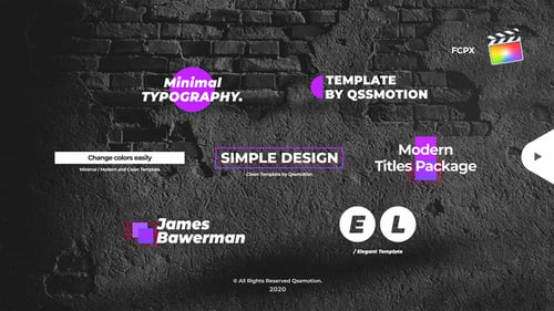 Minimal Titles And Lower Thirds For FCPX