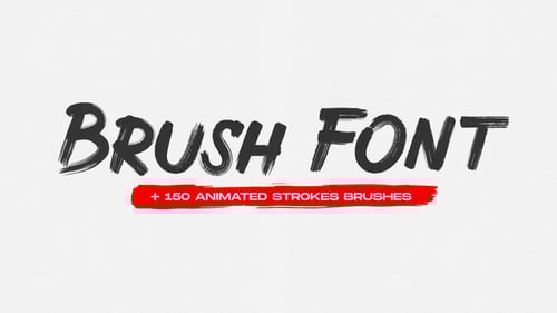 Brush Animated Font