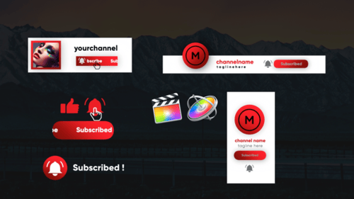 Modern YouTube Subscribe Bell and Like Call to Action Animation
