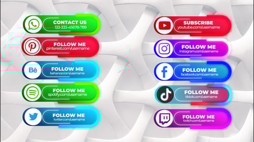 Social Media Lower Thirds