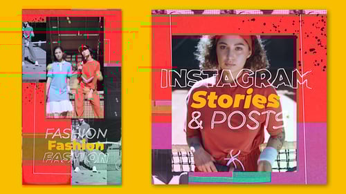 Promoción de Instagram de diseño abstracto