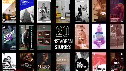 Modern Animated Instagram Story Templates for Social Media