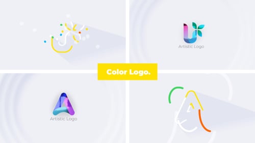 Dynamic Fluid Lines Abstract Logo Reveal