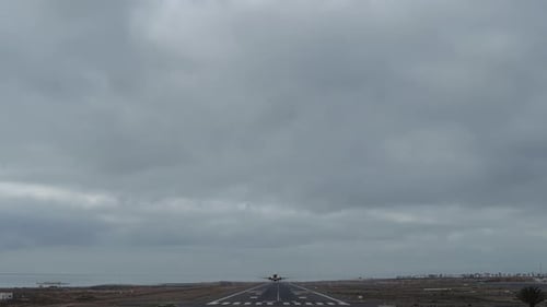 Takeoff of a Passenger Plane