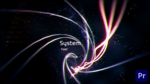 Dynamic Glitch Tech Logo Reveal Intro