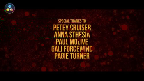 Dynamic Grunge Cinematic Film Credits Opener