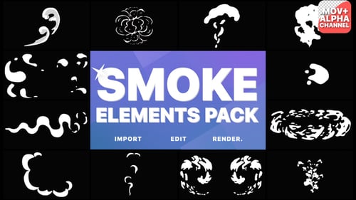 Cartoon Liquid Smoke Splash FX Pack Transitions