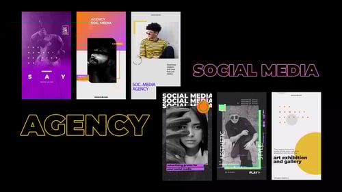 Modern Glitch Dynamic Social Media Stories Pack