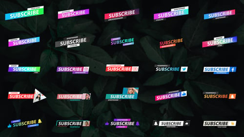 Social Media Lower Thirds || After Effects