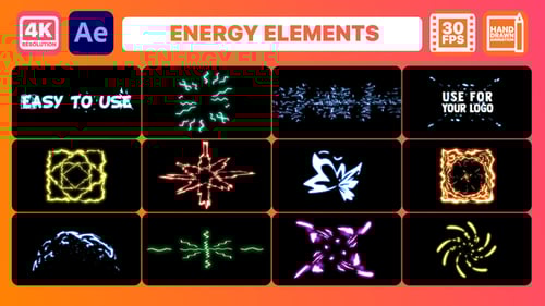Electric Energy Elements | After Effects