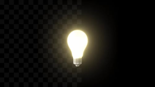 Light Bulb Turning On and Off Animation