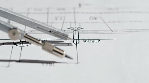 Plan Blueprint Closeup