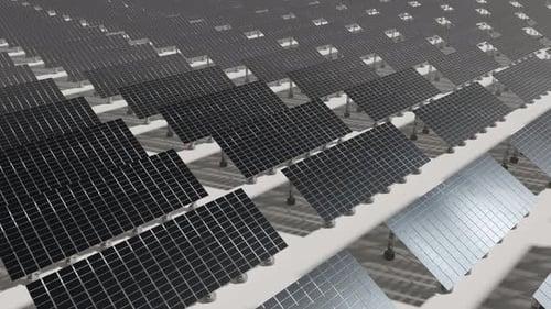 Solar Panels cyclic moving background | UHD | 60fps