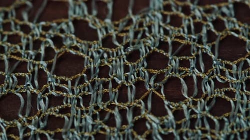 Lace White Fabric Closeup