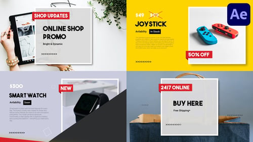 Online Shop Promo Slideshow | After Effects