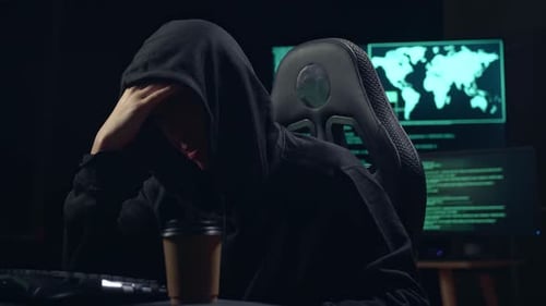 Un hacker asiatique utilise le piratage informatique et s'énerve