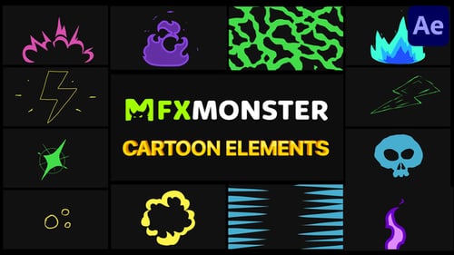 Cartoon And Scribble Elements | After Effects