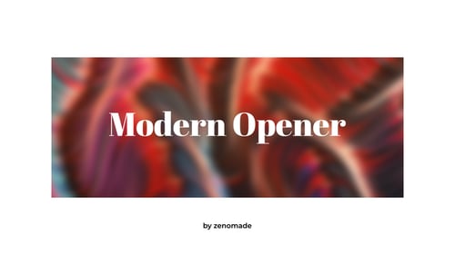 Dynamic Clean Opener with Bold Typography and Fluid Backgrounds