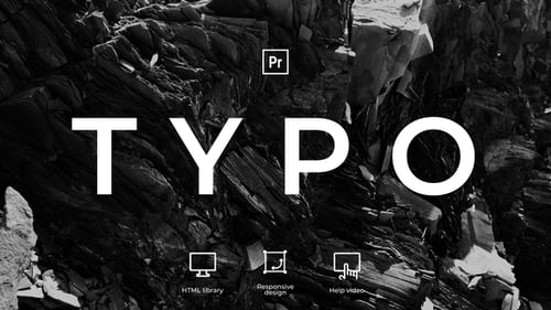 Dynamic Typography Opener with Modern Fluid & Glitch Effects