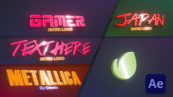 Retro Arcade Logo Intro with Neon Glow Text Effects, Video Displays ft ...