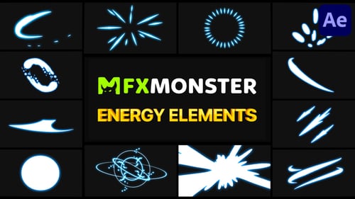 Dynamic Energy Elements Motion Graphics Pack