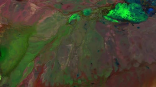 Abstract Pigment Paint Mixture Texture