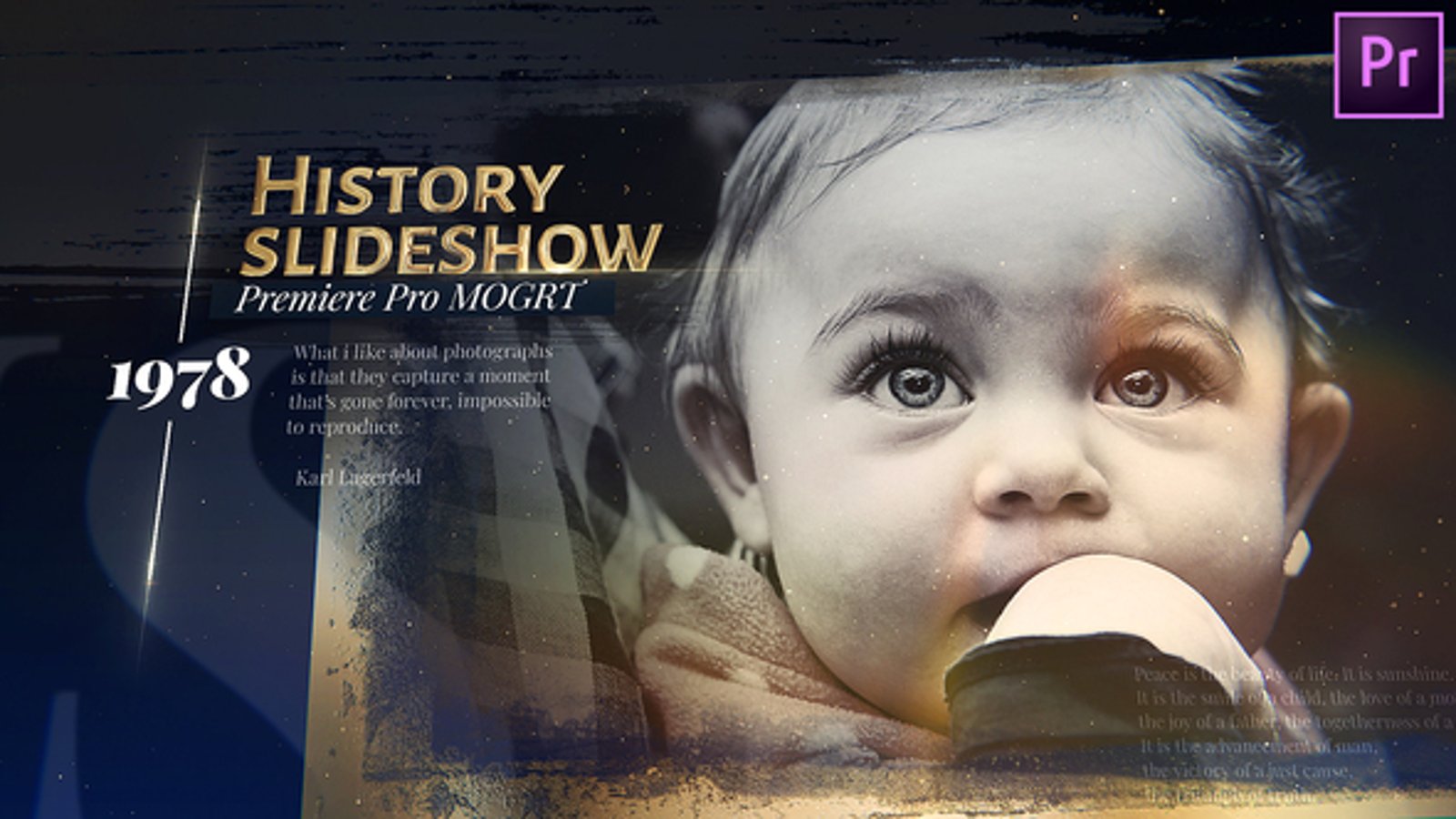 Elegant History Slideshow: Golden Memories for Family Story Videos ...