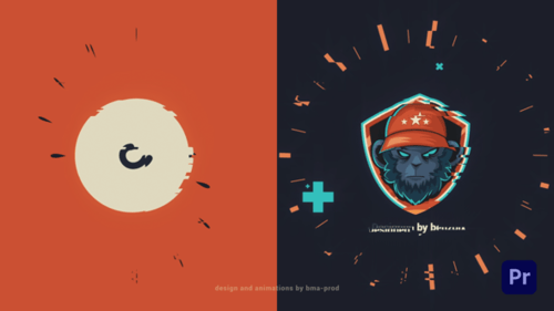 Dynamic Glitch Logo Reveal Opener