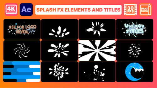 Pacote Splash FX | Premiere Pro MOGRT
