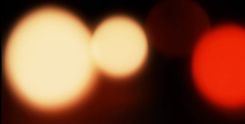 Abstract Bokeh Lights Background in Red and Orange