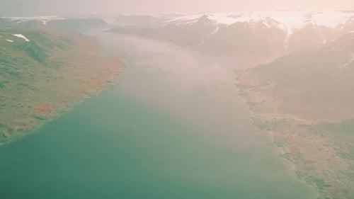 Norway Fjord Reflection in Clear Water