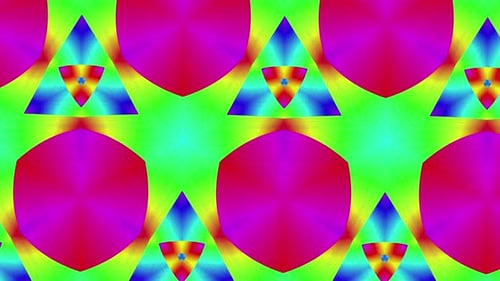 Psychedelic Colorful Rainbow Kaleidoscope Patterns Spot Motion Abstract Painting Animation