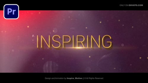 Inspiring Epic Motivational Titles - MOGRT for Premiere Pro