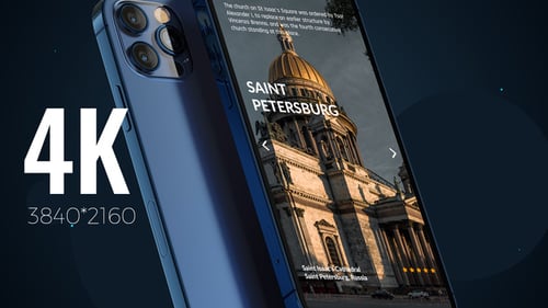 Phone 12 Pro App Presentation Mockup 4K