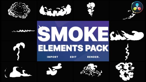 Cartoon Smoke Elements | DaVinci Resolve