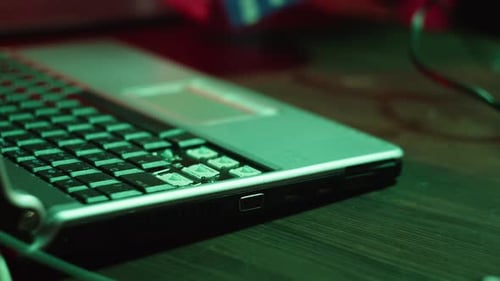 Professional Hacker Workplace Closeup