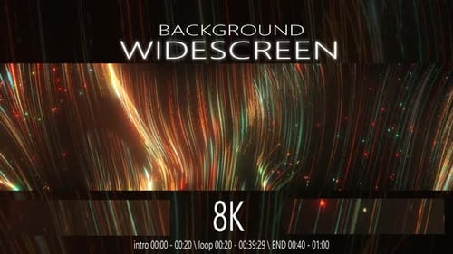 Dynamic Glowing Light Lines Abstract Background Loop