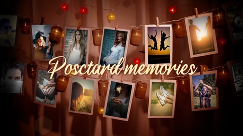 Hanging Postcards Slideshow