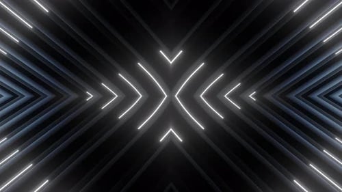 4k Schwarz-Weiß-Neonmuster 2
