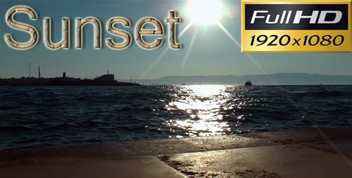 Coucher de soleil au-dessus de