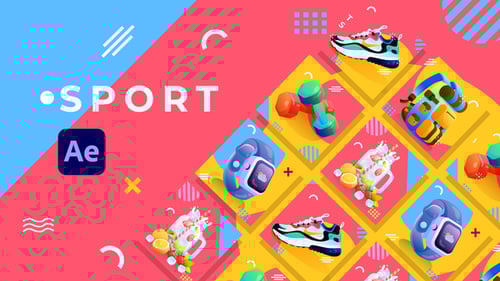 Modern Animated Sport and Fitness Product Showcase