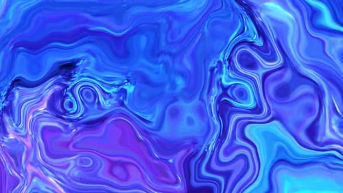 Abstract Fluid Blue Purple Liquid Swirl Motion Background